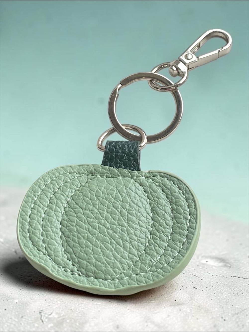 Genuine Pebbled Leather Holiday Halloween Thanksgiving Bag Charm